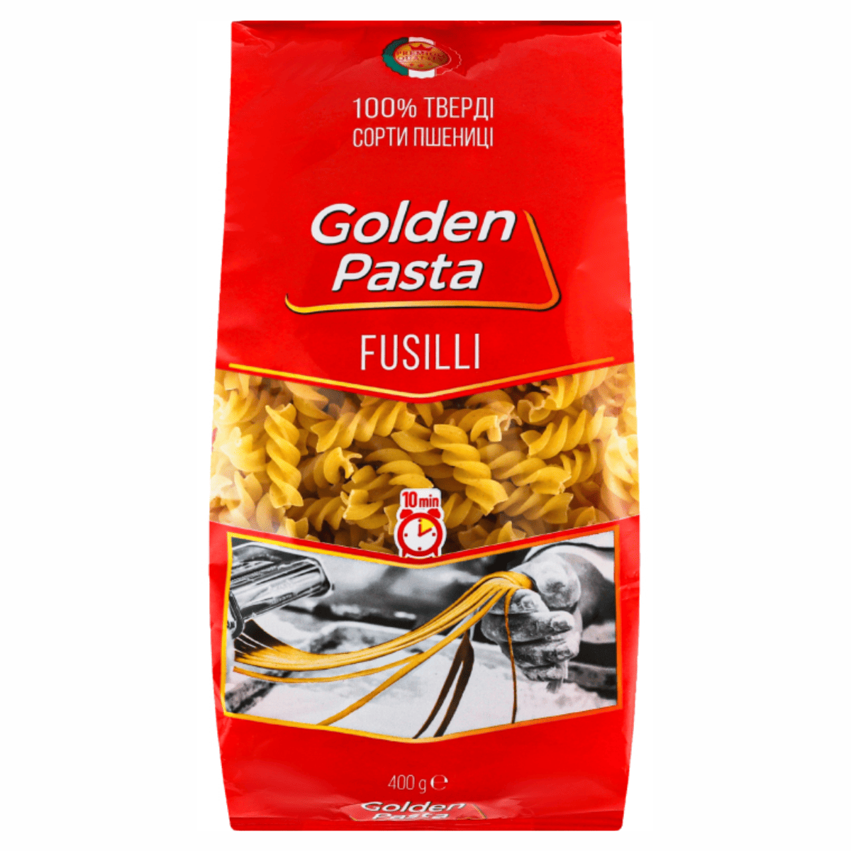 МАКАРОННІ ВИРОБИ СПІРАЛЬ 0,4кг GOLDEN PASTA